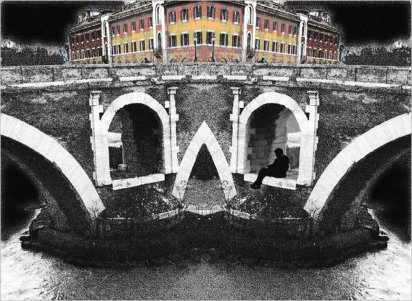 Solitudine (40,0x29,2 cm) - Ponte Fabricio - Roma 2003